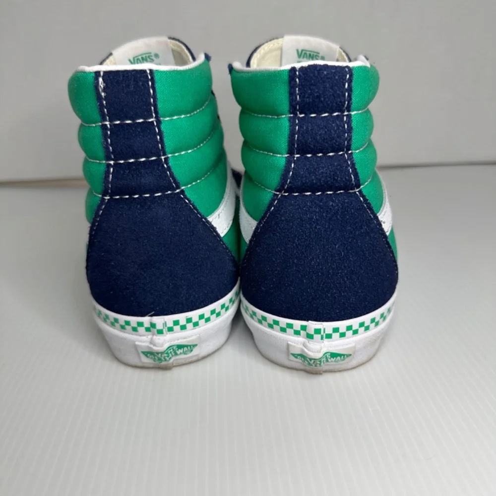 VANS Skateboard Shoes Sneakers Sk 8 Hi Top Off The Wall Mens 7.5 checkered laces - Picture 5 of 12